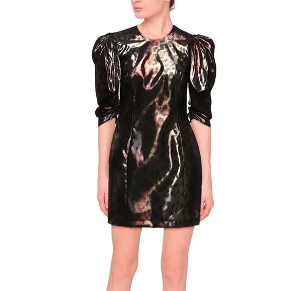 NEW $2,825 POP Animal PRINT VERSACE MINI LEOPARD DRESS 8 46 - Picture 6 of 16